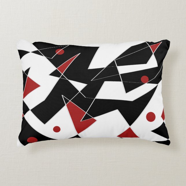 Vlek de rode ballen accent kussen (Voorkant)