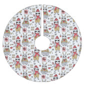 Vlek met kerstgeborsteld polyester kerstboom rok (Voorkant)