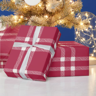 Vlek rood van witte hand, gebrand cadeaupapier