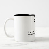 vlek tweekleurige koffiemok (Links)