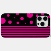 Vlekken en strepen in magenta en zwart Case-Mate iPhone case (Achterkant (horizontaal))