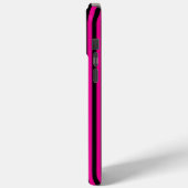 Vlekken en strepen in magenta en zwart Case-Mate iPhone case (Achterkant / Links)