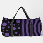 Vlekken en strepen in Paarse en zwarte Plunjezak (Voorkant)