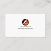 Vlekken glas Elegant Brown Admin Visitekaartje (Achterkant)