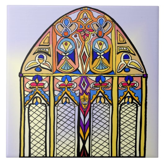 Vlekken glazen tegel tegeltje (Voorkant)