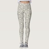Vlekken in ovaal haakwerk leggings (Voorkant)
