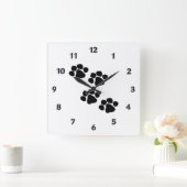 Vlekken van dieren vierkante klok (Huis)