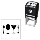 Vlekken van vork  zelfinktende stempel (In situ)