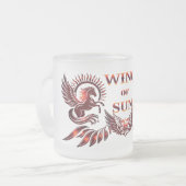 Vleugel van de zon glas mok (Voorkant links)