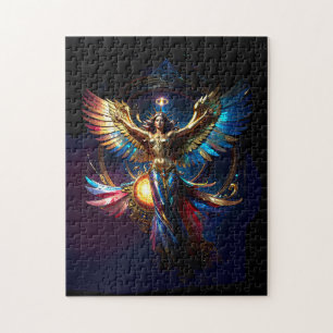Vleugelige Engel van de Vrijheid Fantasy Kunst Legpuzzel
