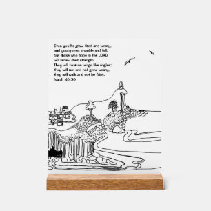 Vleugels als adelaars Christelijke inspiratie Acryl Bord