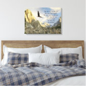 Vleugels als adelaars Jesaja 4o Canvas Afdruk (Insitu (Slaapkamer))