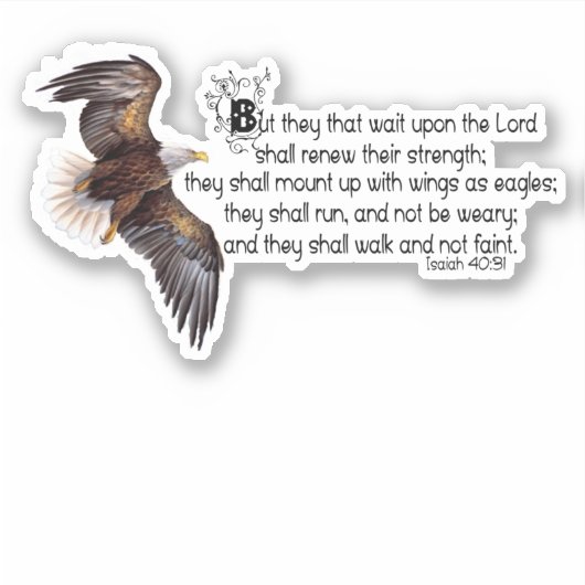 Vleugels als adelaars sticker (Voorkant)