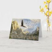 Vleugels als Eagles Isaiah 4o: 31 Kaart (Gele Bloem)