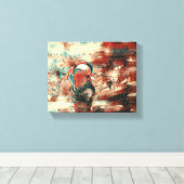 Vleugels boven het dok: een vredige ontsnapping" D Canvas Afdruk (Insitu (Houten vloer))