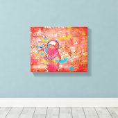 Vleugels boven het dok: een vreedzame ontsnapping canvas afdruk (Insitu (Houten vloer))