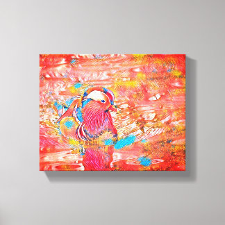 Vleugels boven het dok: een vreedzame ontsnapping canvas afdruk