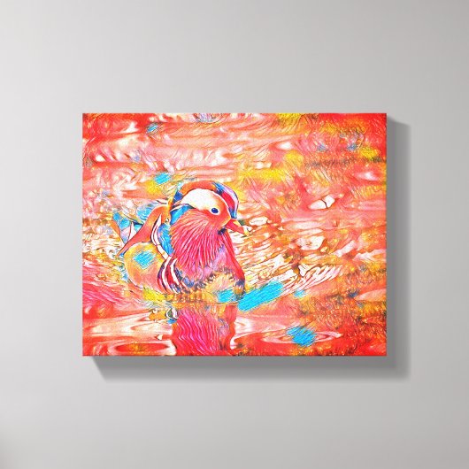 Vleugels boven het dok: een vreedzame ontsnapping canvas afdruk (Voorkant)