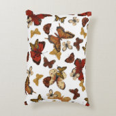 Vleugels Fluisteren – Vlinders op Wit Accent Kussen (Achterkant (Verticaal))