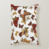 Vleugels Fluisteren – Vlinders op Wit Accent Kussen (Voorkant(Verticaal))