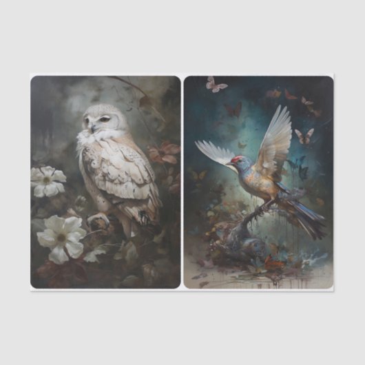 Vleugels in de schemering tissuepapier (Voorkant)