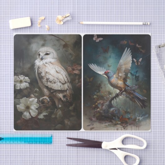 Vleugels in de schemering tissuepapier (Craft)