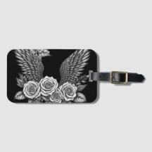 Vleugels met bloemen. Esthetische bloemenvleugels