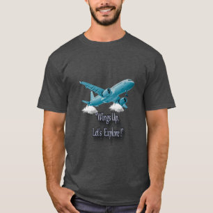 Vleugels omhoog, laten we verkennen! t-shirt