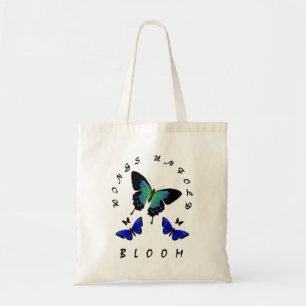 Vleugels ontvouwen: vlindergeïnspireerd damesontwe tote bag