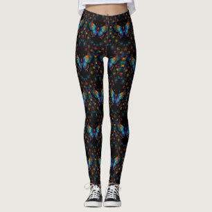 Vleugels van de Eeuwigheid: Neon Butterflies Leggings