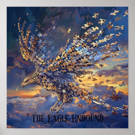 Vleugels van de Wind Eagle Puzzel Poster (Voorkant)
