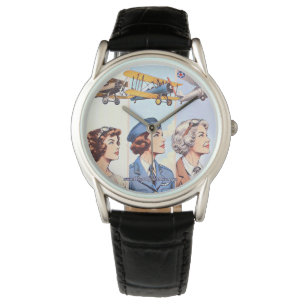 Vleugels van haar eigen horloge
