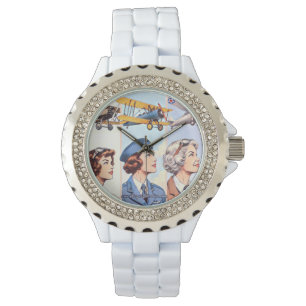 Vleugels van haar eigen horloge