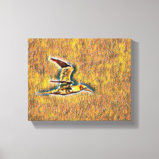 Vleugels van harmonie: vogels in de open lucht canvas afdruk (Voorkant)