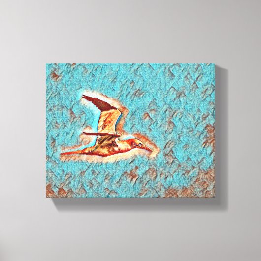 Vleugels van harmonie: vogels in de open lucht canvas afdruk (Voorkant)