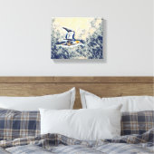 Vleugels van harmonie: vogels in de open lucht canvas afdruk (Insitu (Slaapkamer))