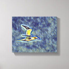 Vleugels van harmonie: vogels in de open lucht canvas afdruk