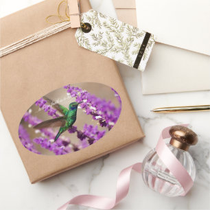 Vleugels van het Fonkelen van het Geloof de Ovale Sticker