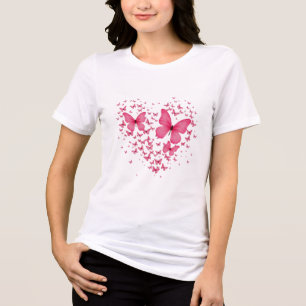 Vleugels van het Hart Waar Liefde Haar Vlucht Neem Tri-Blend Shirt