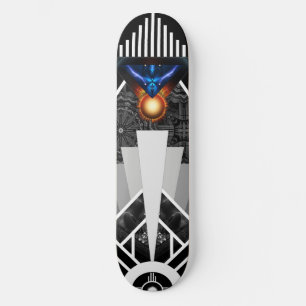 vleugels van het kaasdeklaag van het kaasdeklaag v skateboard