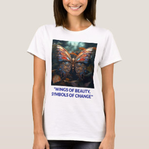 Vleugels van schoonheid, symbolen van verandering t-shirt