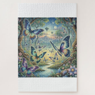 Vleugels van Wonder: Een Vlinderdroomlandschap Legpuzzel