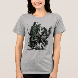 Vleugelschaduwen & Leraje Arcane Richting Tri-Blend Shirt