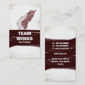 vleugelvisitekaartje visitekaartje (Voorkant / Achterkant)