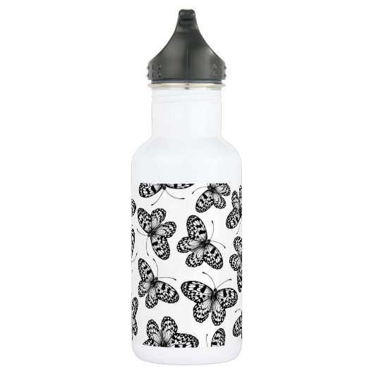 Vleugelvlinderpatroon Waterfles (Rechts)