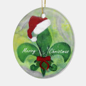 Vleur de lis kerstversiering uit mijn kunst. keramisch ornament (Links)