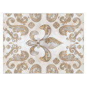 Vleur-de-lis luxe versiering - Moeder van parels Tafelkleed (Voorkant (Horizontaal))