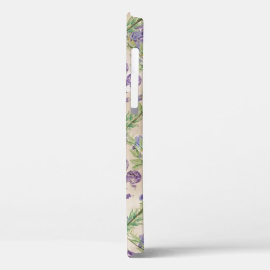 Vleur-de-lis-patroon - waterverf Iris Case-Mate iPhone Case (Achterkant / Links)