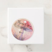 Vlieg agarisch baby shower dank u bedankjes labels (In situ)