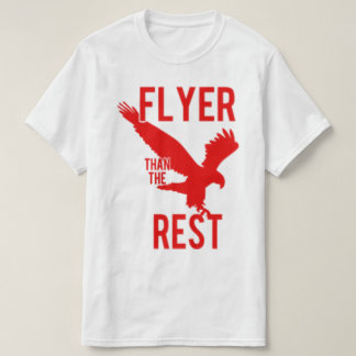 Vlieg als een adelaar rood/wit t-shirt